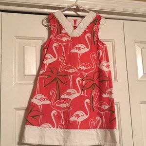 Flamingo print dress